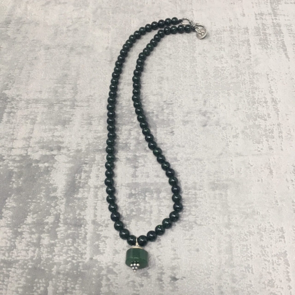 Collier Jade Grès 45cm Face