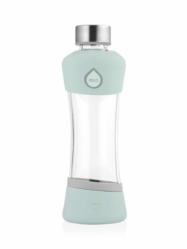 Bouteille en verre Active Mint Fonds Blanc